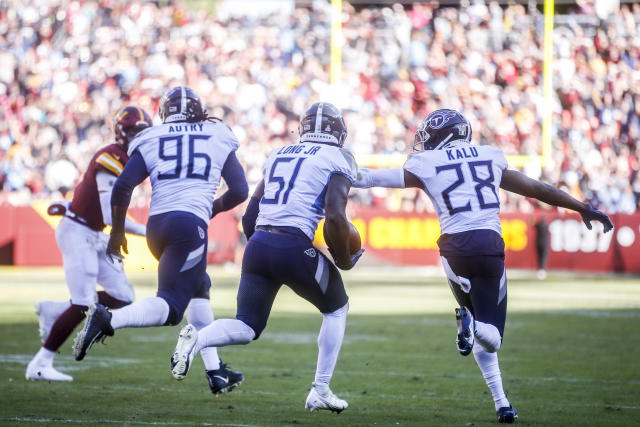 Titans win at Commanders with walk-off interception