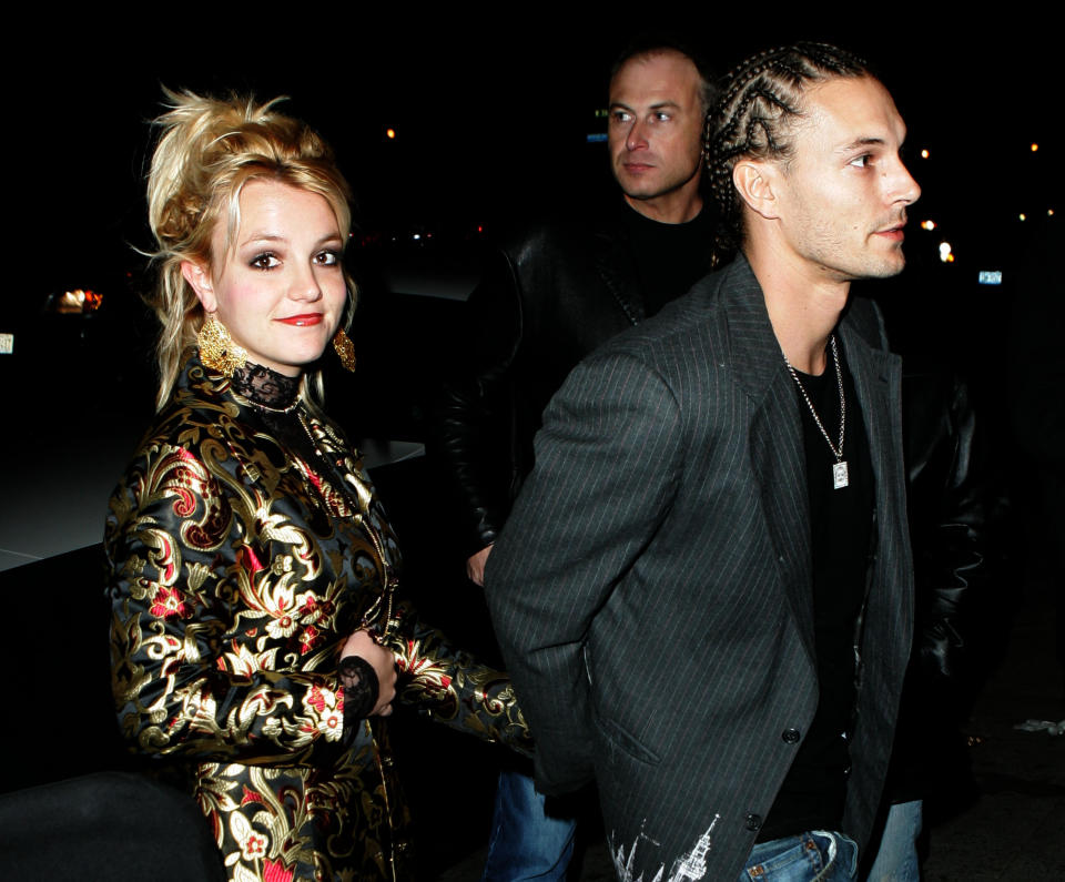 Britney Spears with ex-husband Kevin Federline who has given a tell-all interview about her and their sons. (Getty Images)