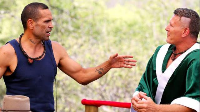 Mundine and Green went at it on the show. Image: Network Ten