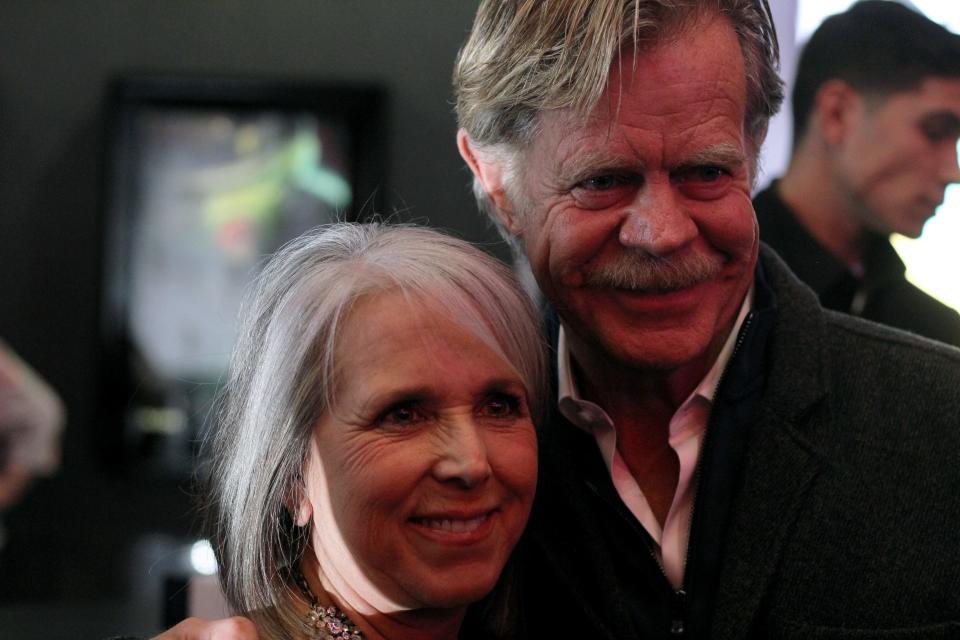 Actor William H. Macy and New Mexico Gov. Michelle Lujan Grisham attend the 2022 Las Cruces International Film Festival on March 3, 2022 to accept the Outstanding Achievement in Entertainment award and Hero award, respectively.