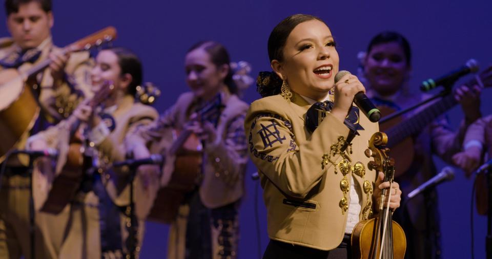 A still from "Going Varsity in Mariachi"