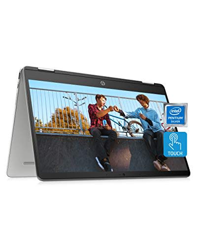 HP Chromebook x360 14a 2-in-1 Laptop, Intel Pentium Silver N5000 Processor, 4GB/64GB, 14