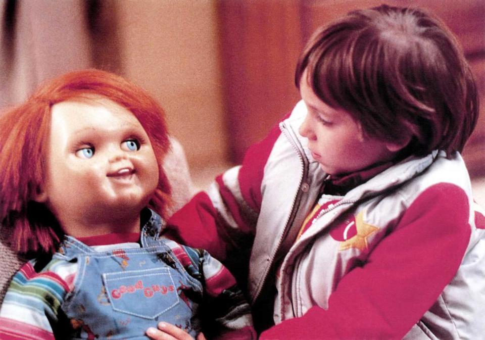 Alex Vincent as Andy Barclay with Chucky in <em>Child's Play</em><span class="copyright">United Artists</span>