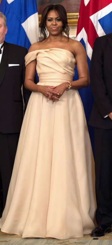 Michelle Obama in Naeem Khan