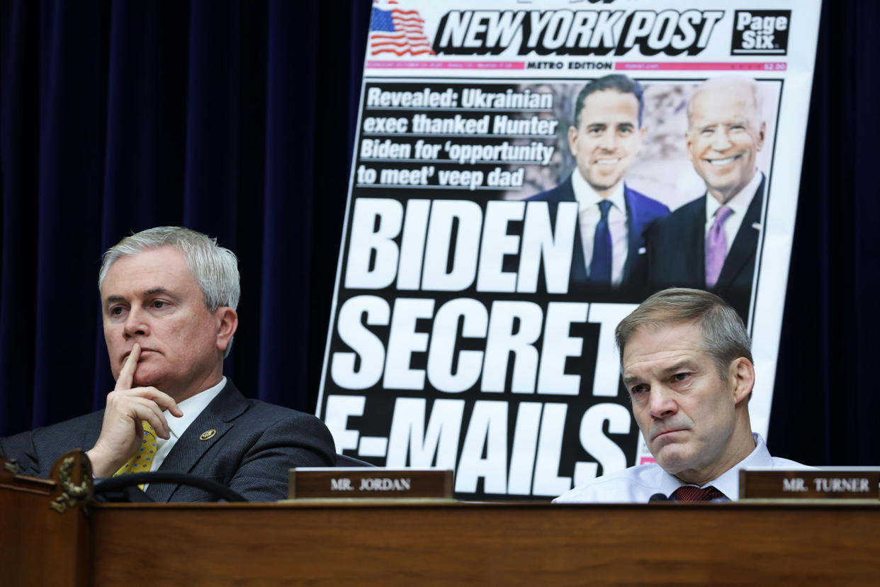 James Comer; Jim Jordan Alex Wong/Getty Images