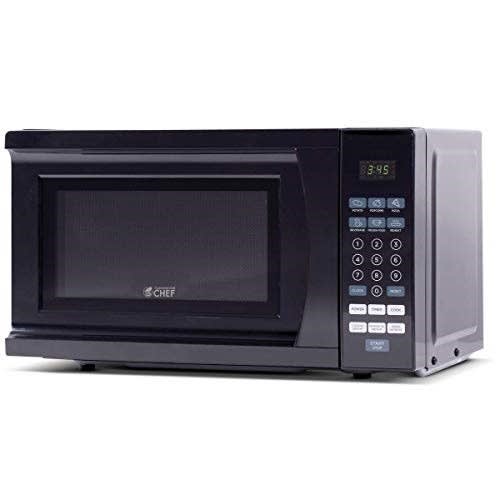 Commercial Chef CHM770B 0.7 Cubic Feet Microwave Oven, 700 Watt, Stainless Steel Front with Black Cabinet (Walmart / Walmart)