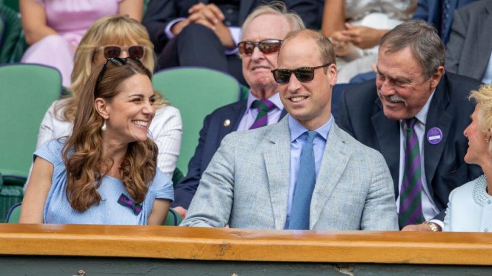 The royal appeared to have a blast as she and Prince William watched Novak Djokovic go head-to-head with Roger Federer.