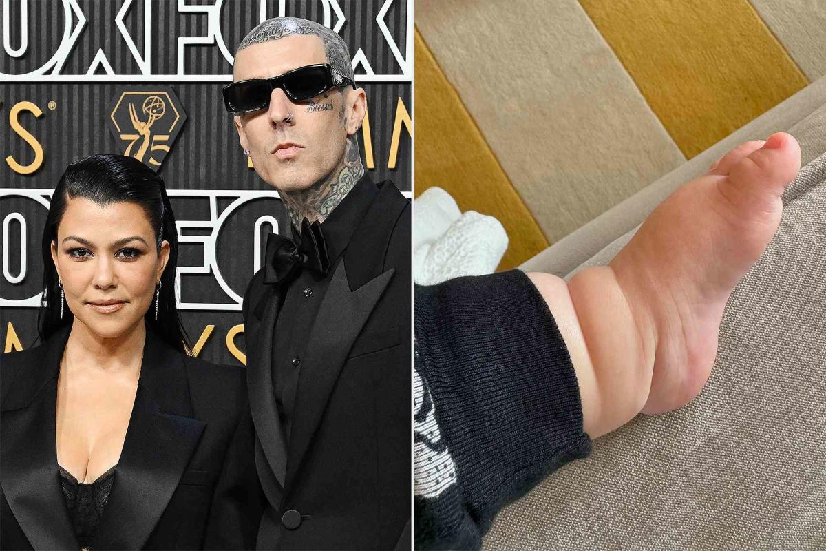 Kourtney Kardashian Posts Cute Snap of Baby Rocky's Foot as She Shares Her  'Weekend' with Travis Barker