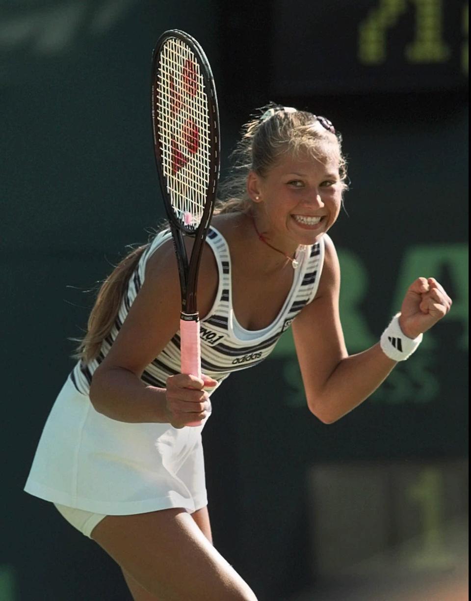 Anna Kournikova at the Lipton Open in Miami.