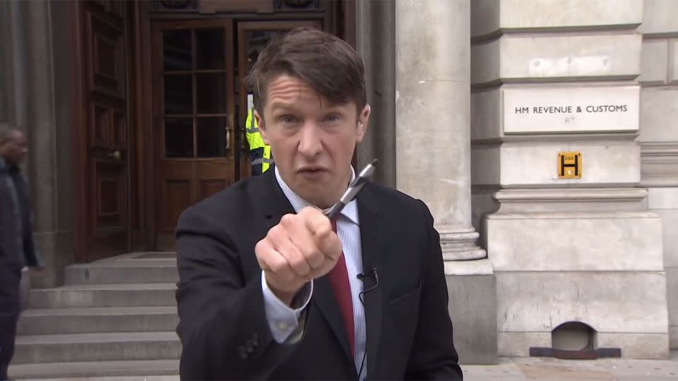 “Here’s the news, here is the real f***ing news!” Jonathan Pie remarks.