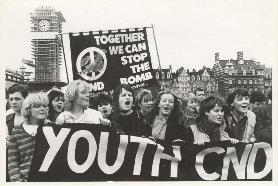 Youth CND demo on 7 May 1983 (Jenny Mathews)