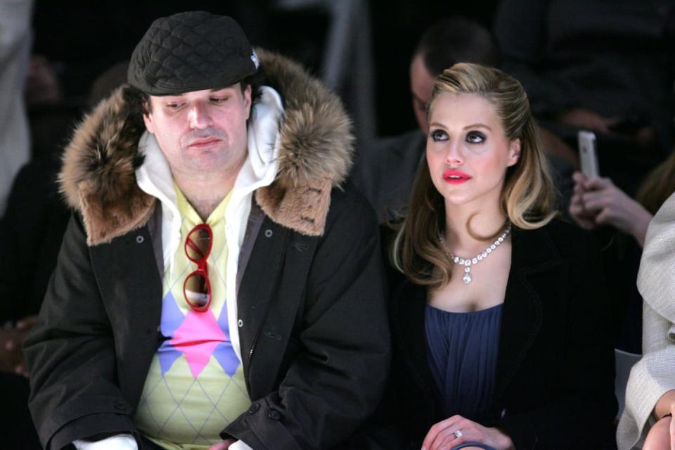 <div class="inline-image__caption"><p>Actress Brittany Murphy and husband Simon Monjack attend the Monique Lhuillier Fall 2008 fashion show during Mercedes-Benz Fashion Week at The Promenade at Bryant Park on February 5, 2008, in New York City. </p></div> <div class="inline-image__credit">Bryan Bedder/Getty</div>
