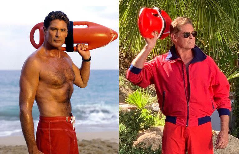 David Hasselhoff recreó su icónico look en Baywatch 