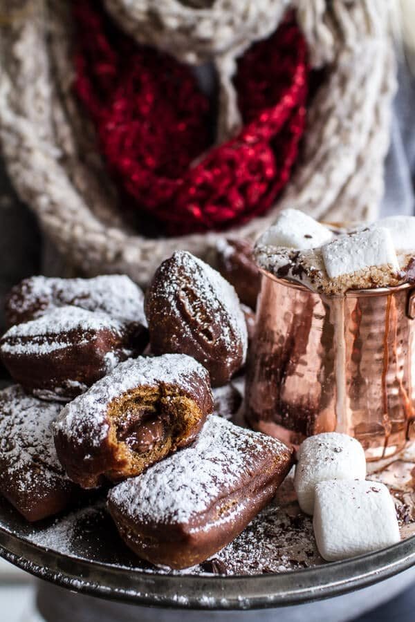 <strong>Get the <a href="https://www.halfbakedharvest.com/gingerbread-surprise-beignets-spiced-mocha-hot-chocolate/" target="_blank" rel="noopener noreferrer">Gingerbread Surprise Beignets</a>&nbsp;recipe from Half Baked Harvest.</strong>