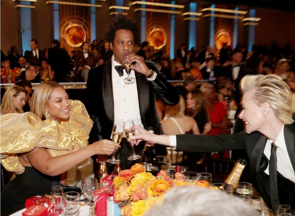 Beyoncé, JAY-Z and Portia de Rossi | Christopher Polk/NBC/Getty