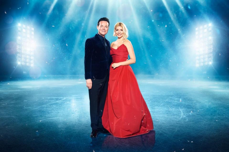 Stephen Mulhern has replaced Phillip Schofield as Dancing On Ice host with Holly Willoughby (ITV)