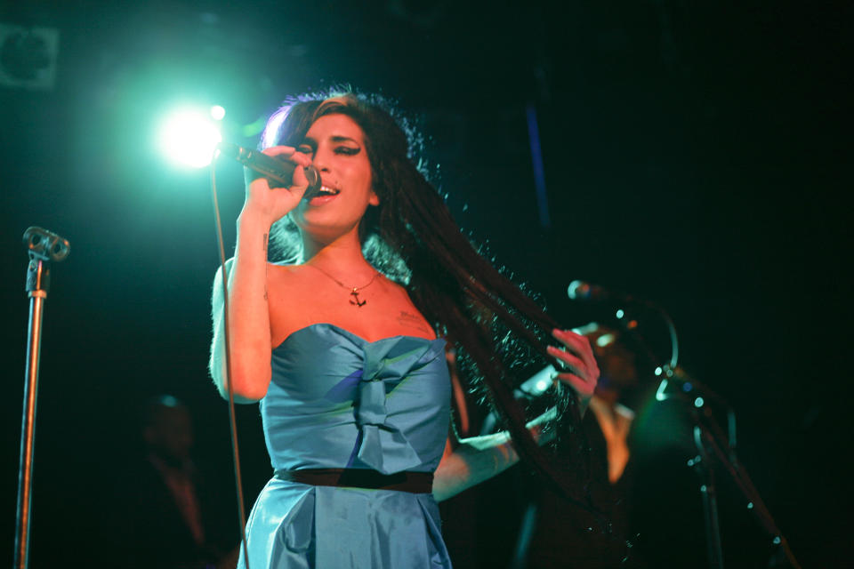 Amy Winehouse tragically passed away due to alcohol poisoning in 2011, aged just 27. (Gregory Bojorquez/Getty Images)
