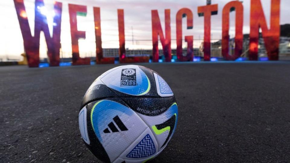 A Women's World Cup ball in Wellington