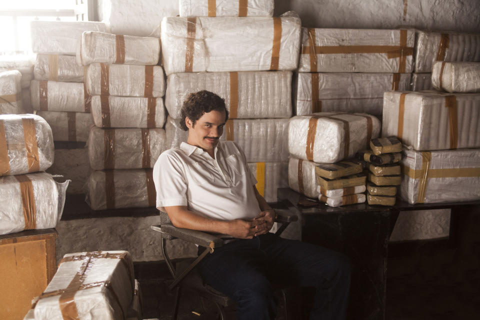 Wagner Moura as Pablo Escobar in ‘Narcos’ (Netflix)