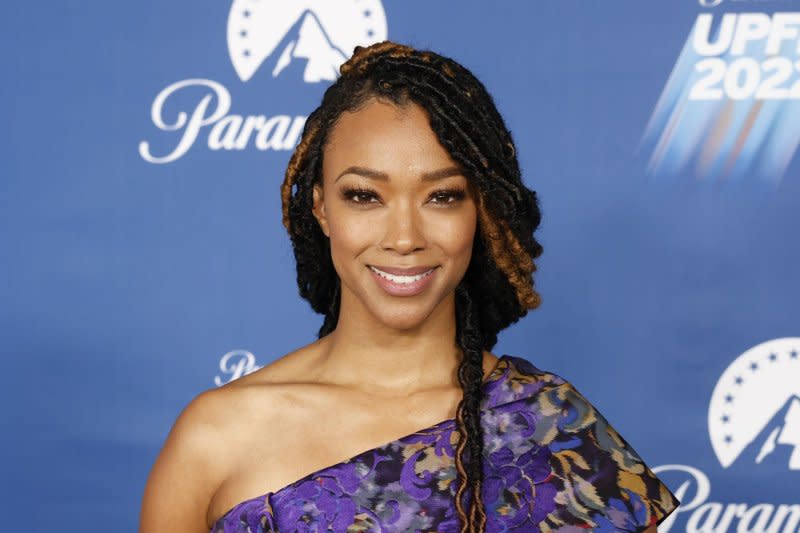 Sonequa Martin-Green arrives on the red carpet at the 2022 Paramount Upfront in New York City. File Photo by John Angelillo/UPI