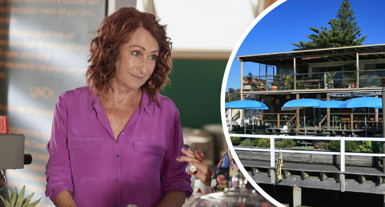 Home and Away fans have been making jokes about the Pier Diner and how it's run. Credit: Channel Seven/Back to the Bay