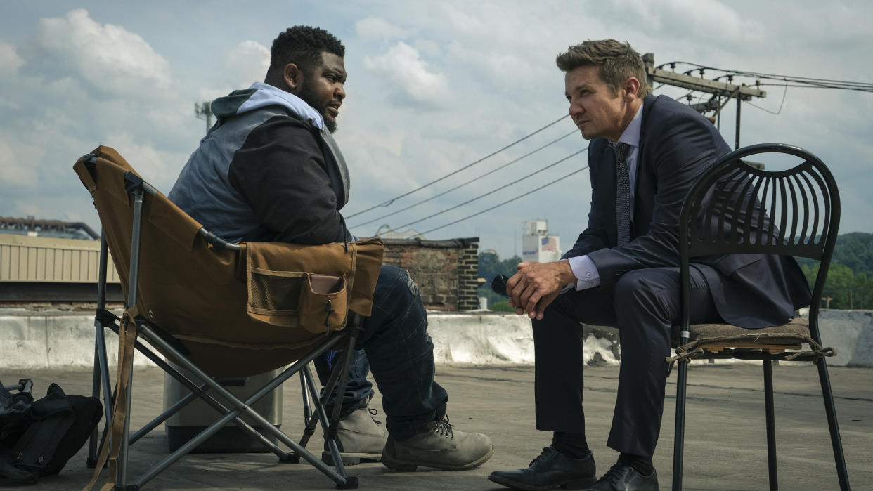 Jeremy Renner returns to lead a second season of crime series Mayor of Kingstown. (Paramount)