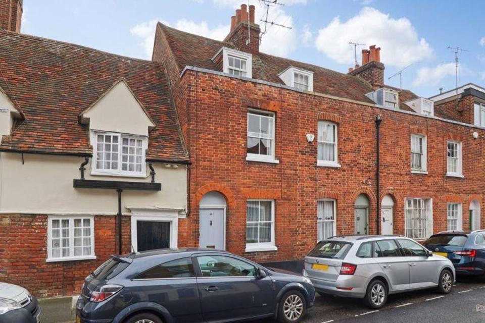 A Grade II-listed terraced house in Canterbury on sale for £350,000 with Charles Bainbridge (Rightmove)