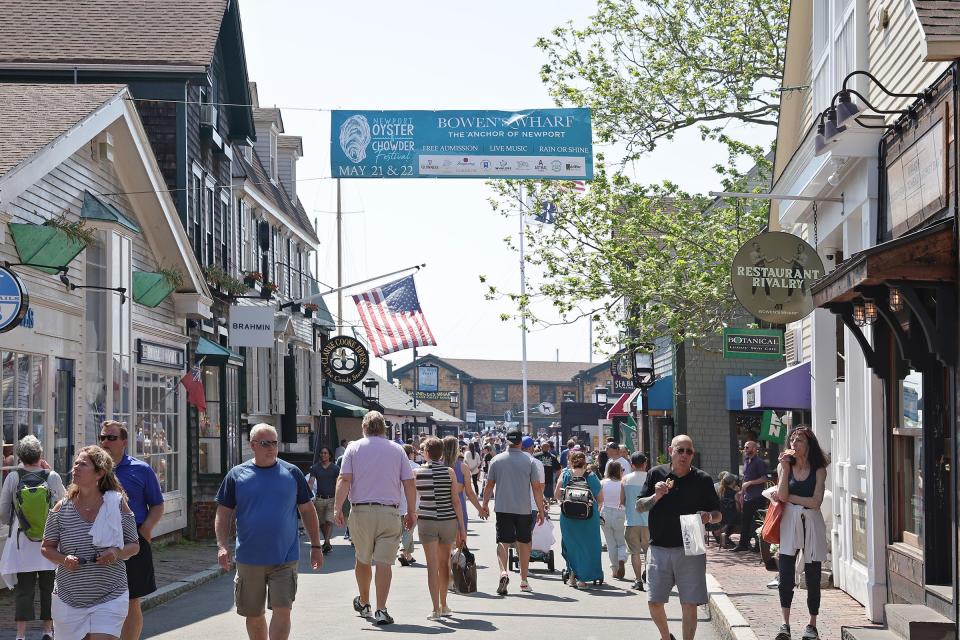 Seafood lovers packed Bowen's Wharf on for the two-day Newport Oyster and Chowder Festival on Saturday, May 21, and Sunday, May 22, 2022.