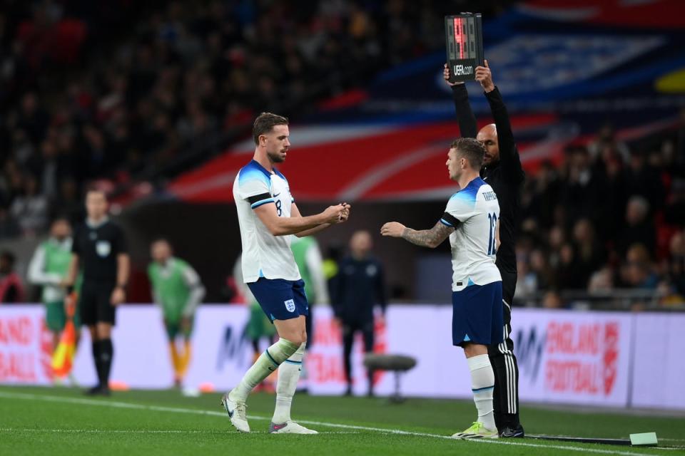 Henderson was booed by sections of the Wembley crowd as he made his way off the pitch (Getty Images)