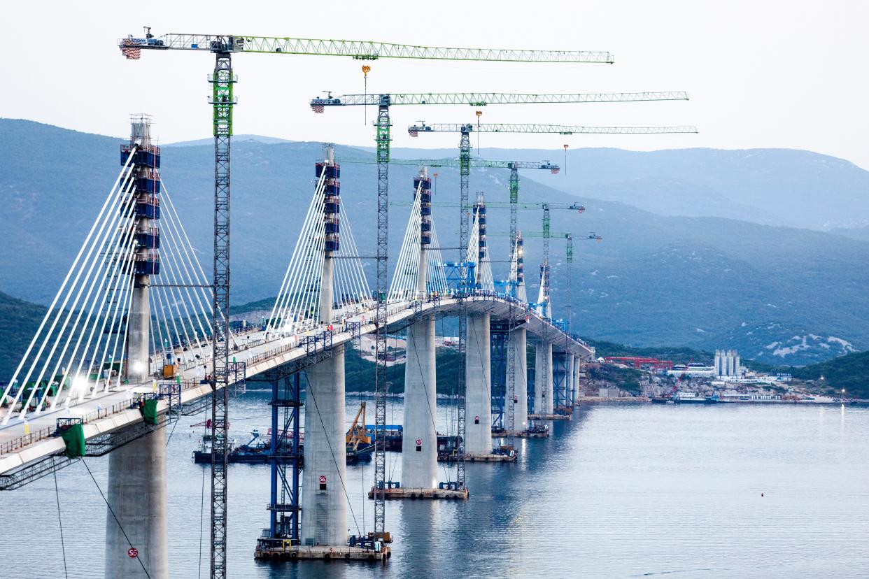 Croatia Peljesac Bridge (Copyright 2021 The Associated Press. All rights reserved)