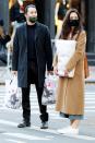 <p>Katie Holmes and her boyfriend Emilio Vitolo Jr. have their hands full after shopping in N.Y.C. on Monday. </p>