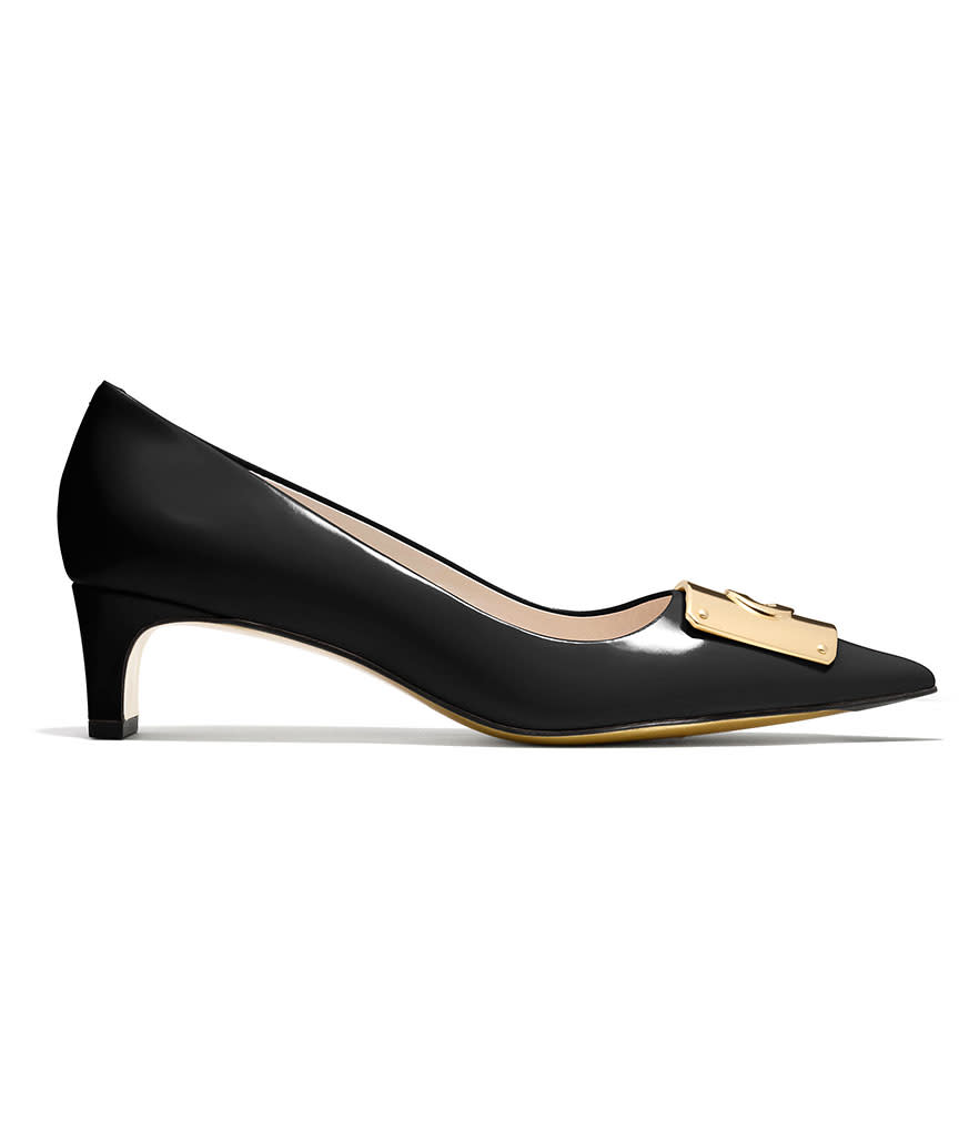 <p>Coach Lawrence Heel, $149, <a rel="nofollow noopener" href="http://www.coach.com/coach-designer-pumps-lawrence-heel/Q4012.html?dwvar_color=BLK&cgid=women-shoes-heels" target="_blank" data-ylk="slk:coach.com;elm:context_link;itc:0;sec:content-canvas" class="link ">coach.com</a></p>