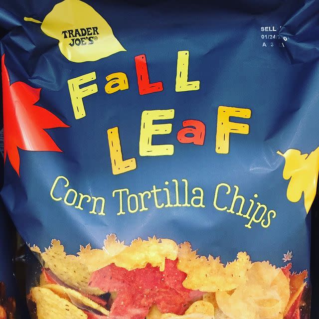 1) Fall Leaf Tortilla Chips