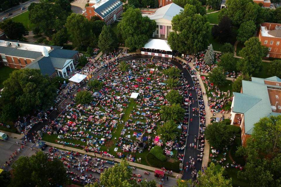 The annual Patriotic Concert on Morrison Lawn at Transylvania University is a popular July 4th Lexington tradition.