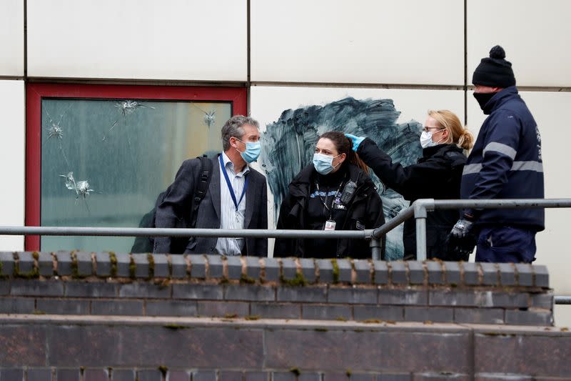 Cleanup following anti Police bill protest in Bristol