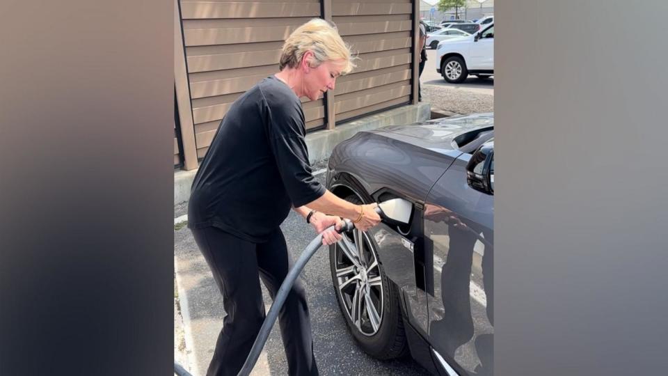 PHOTO: Secretary Jennifer Granholm posted this photo to social media, June 29, 2023, at an EV charging station in Tennessee during her 'Summer Road Trip.' (Secretary Jennifer Granholm/Twitter )