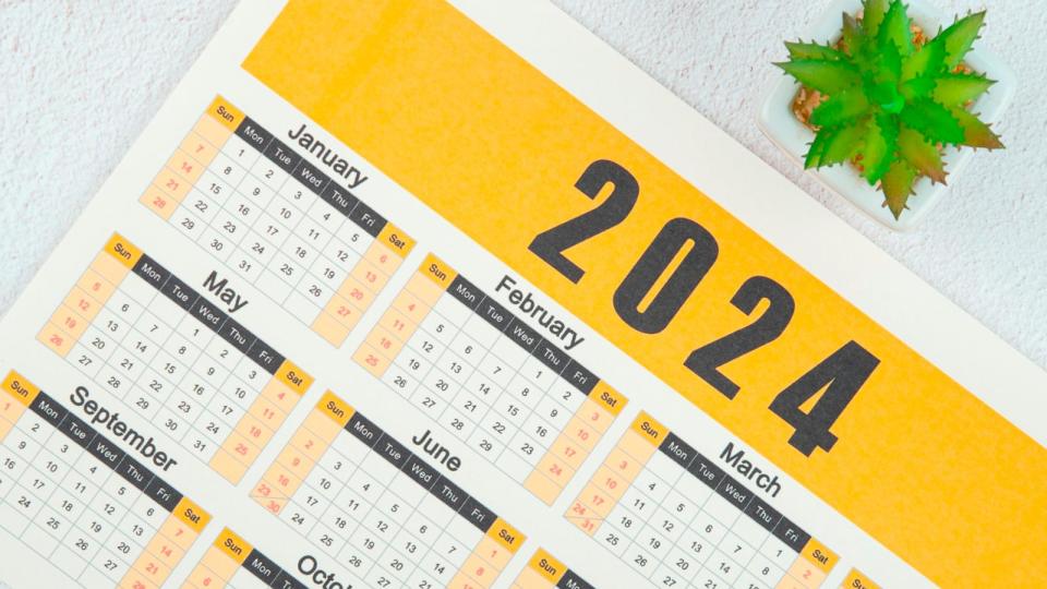 PHOTO: A 2024 calendar is seen in this undated stock photo. (STOCK PHOTO/Getty Images)
