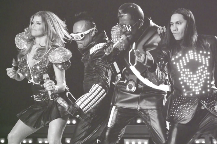 Jimmy Luis Gomez, far right, performs with the Black Eyed Peas. (Photo: Courtesy of Taboo)