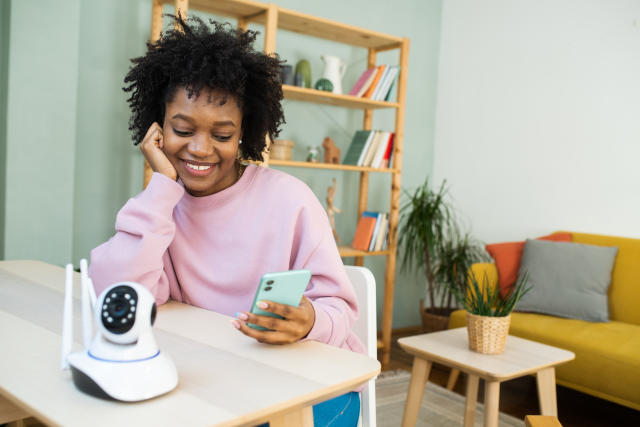 Caméra Wifi D'intérieur 1 Pièce Mini Caméra Sécurité - Temu France