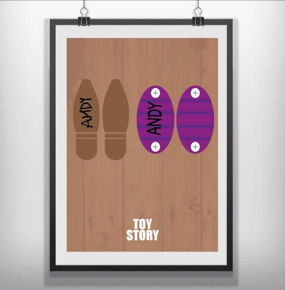 18) "Toy Story" Minimalist Movie Poster