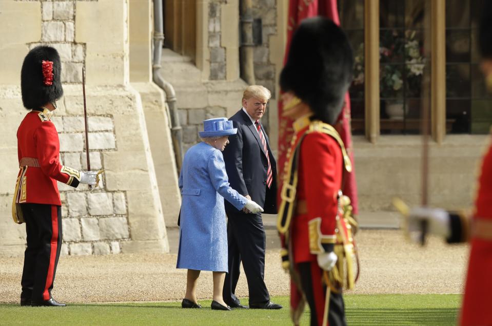 <h1 class="title">Trump And Queen Elizabeth II 1</h1><cite class="credit">WPA Pool/Getty Images</cite>