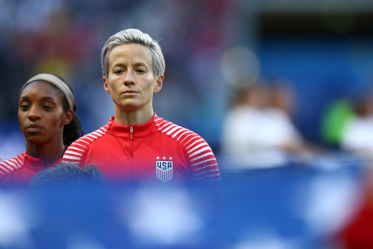 Megan Rapinoe during the World Cup. (Getty)