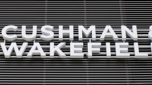 PHOTO: Cushman and Wakefield logo adorns the office complex in Warsaw, Poland, Aug. 23, 2020. (NurPhoto via Getty Images, FILE)