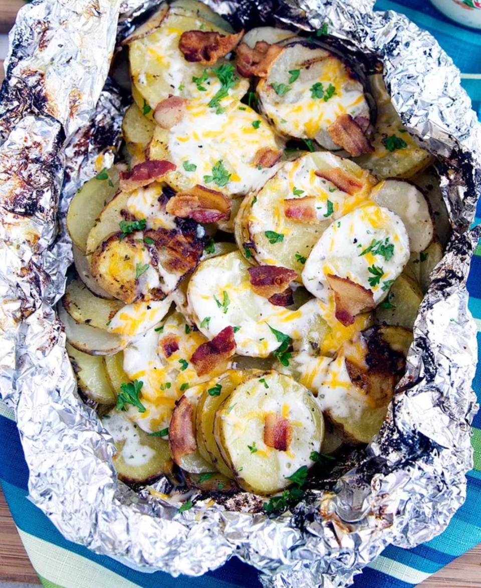 Bacon Ranch Grilled Potatoes