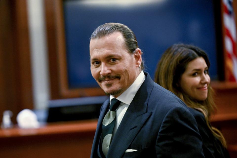 Mr Depp is suing his former partner for libel over a 2018 article she wrote in The Washington Post (Brendan Smialowski/AP) (AP)