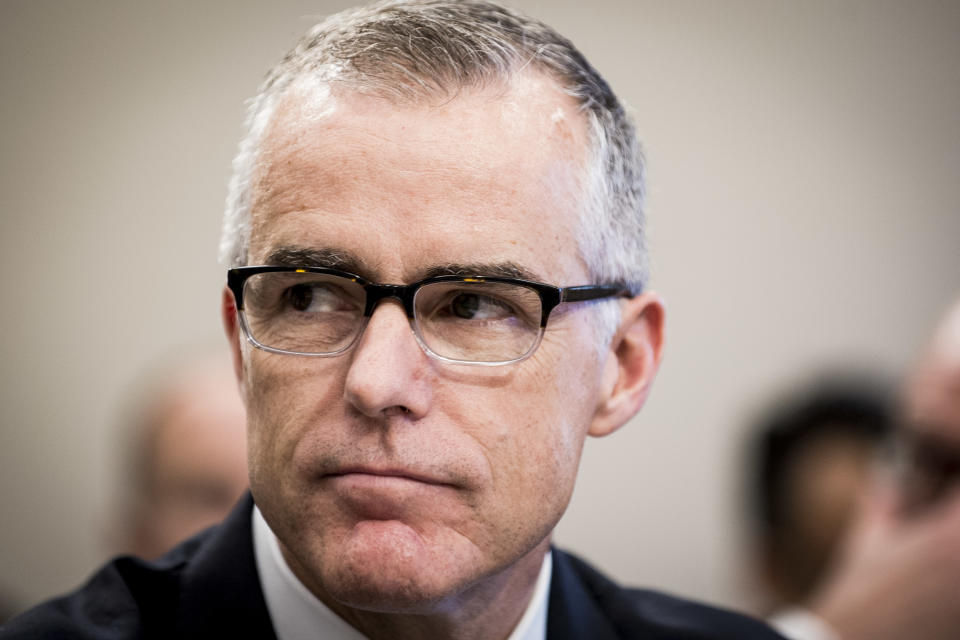 Acting FBI Director Andrew McCabe testifies before a House Appropriations subcommittee meeting on the FBI's budget requests for FY2018 on June 21, 2017 in Washington, DC. | Pete Marovich—Getty Images