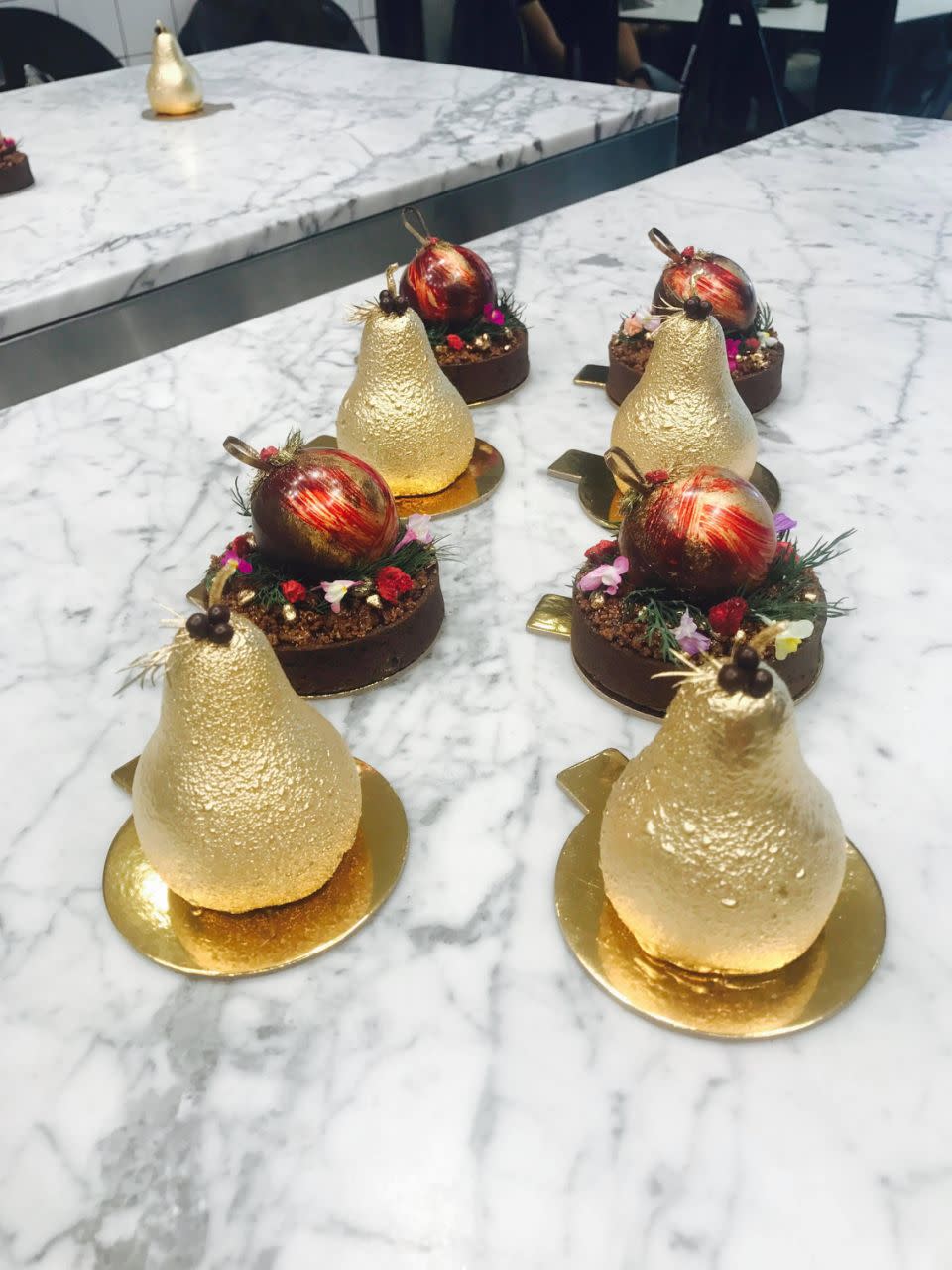 We can't get enough of these super Instagrammable Chrissy decoration desserts. Photo: Carly Williams/Be
