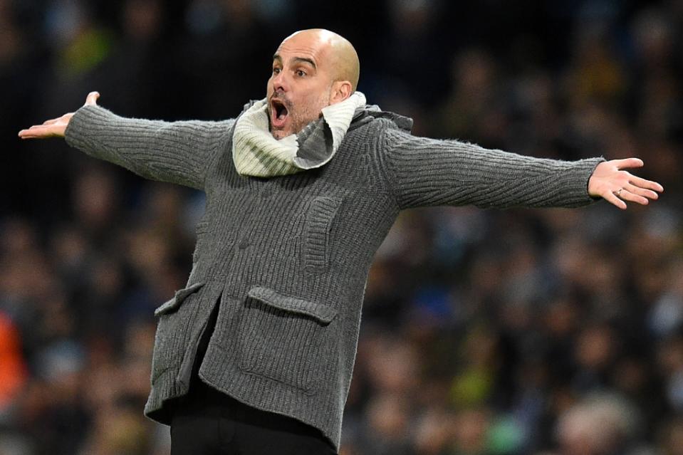 Pep Guardiola’s Manchester City crushed Schalke (AFP Photo/Oli SCARFF )