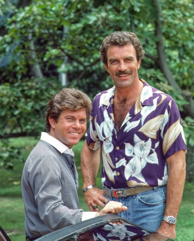 Larry Manetti, Tom Selleck<p>Photo by CBS via Getty Images</p>