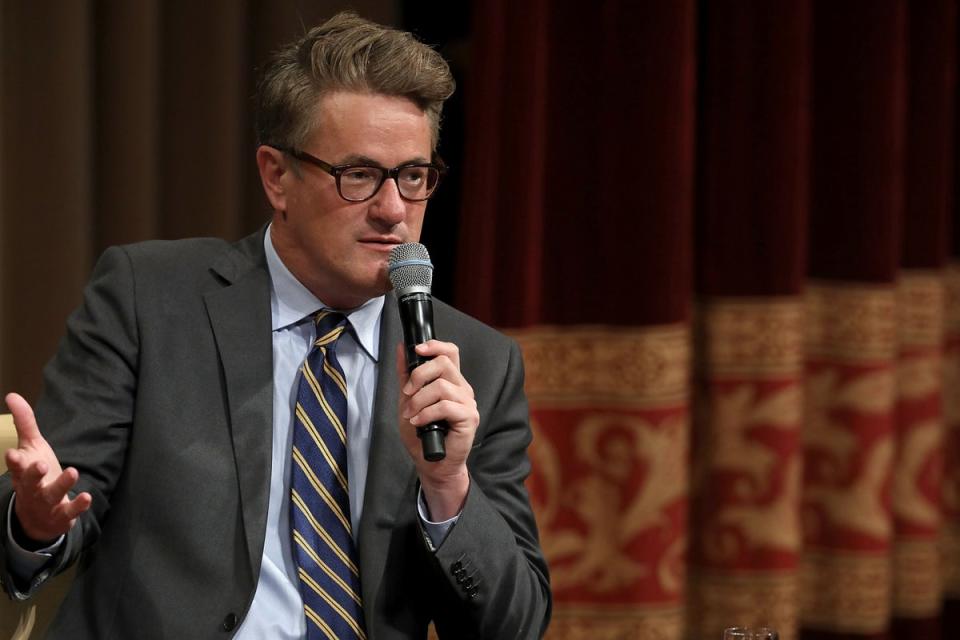 File:  Joe Scarborough, a one-time friend of former president Donald Trump, does not hold back as he calls his supporters ‘cult’ in the light of CBS polls (Getty Images)
